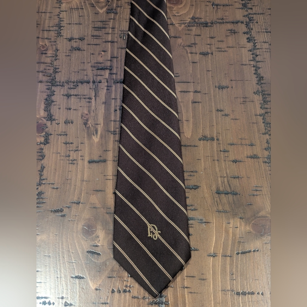 Dior striped tie